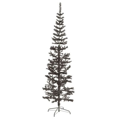 vidaXL Χριστουγεννιάτικο Δέντρο Slim Μαύρο 180 εκ.