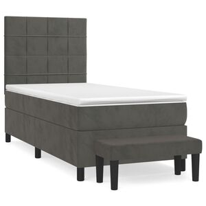 vidaXL &Kappa;&rho;&epsilon;&beta;ά&tau;&iota; Boxspring &mu;&epsilon; &Sigma;&tau;&rho;ώ&mu;&alpha; &Sigma;&kappa;&omicron;ύ&rho;&omicron; &Gamma;&kappa;&rho;&iota; 90x200 &epsilon;&kappa;. &Beta;&epsilon;&lambda;&omicron;ύ&delta;&iota;&nu;&omicron;