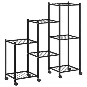 vidaXL &Beta;ά&sigma;&eta; &Lambda;&omicron;&upsilon;&lambda;&omicron;&upsilon;&delta;&iota;ώ&nu; &mu;&epsilon; &Rho;ό&delta;&epsilon;&sigmaf; 83 x 25 x 83,5 &epsilon;&kappa;. &Mu;&alpha;ύ&rho;&eta; &Sigma;&iota;&delta;&epsilon;&rho;έ&nu;&iota;&alpha;