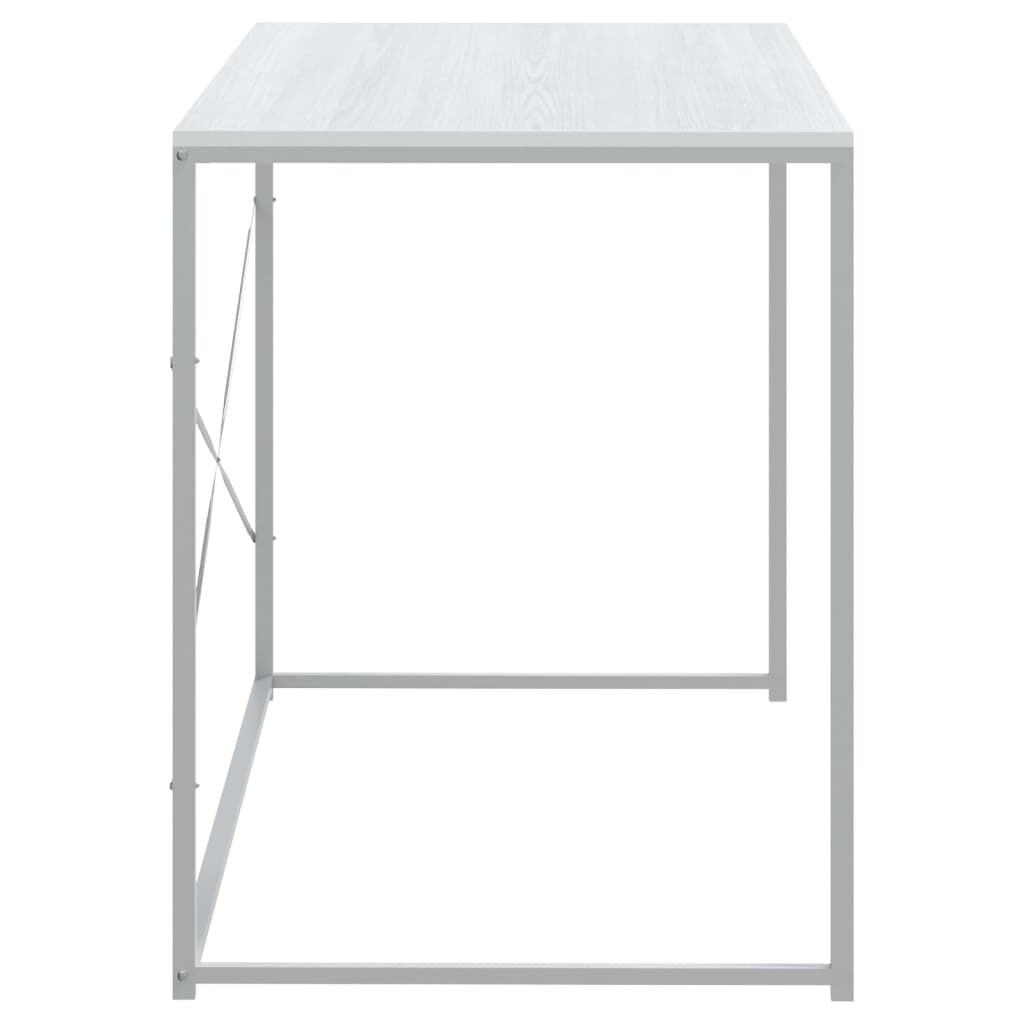 vidaXL Γραφείο Υπολογιστή Λευκό 110 x 60 x 70 εκ. από Επεξ. Ξύλο
