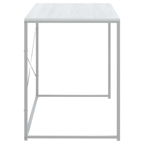 vidaXL Γραφείο Υπολογιστή Λευκό 110 x 60 x 70 εκ. από Επεξ. Ξύλο