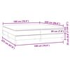 vidaXL Box Spring &Kappa;&rho;&epsilon;&beta;ά&tau;&iota; &mu;&epsilon; &sigma;&tau;&rho;ώ&mu;&alpha; &Mu;&alpha;ύ&rho;&omicron; 180x220 cm &Beta;&epsilon;&lambda;&omicron;ύ&delta;&iota;&nu;&omicron;