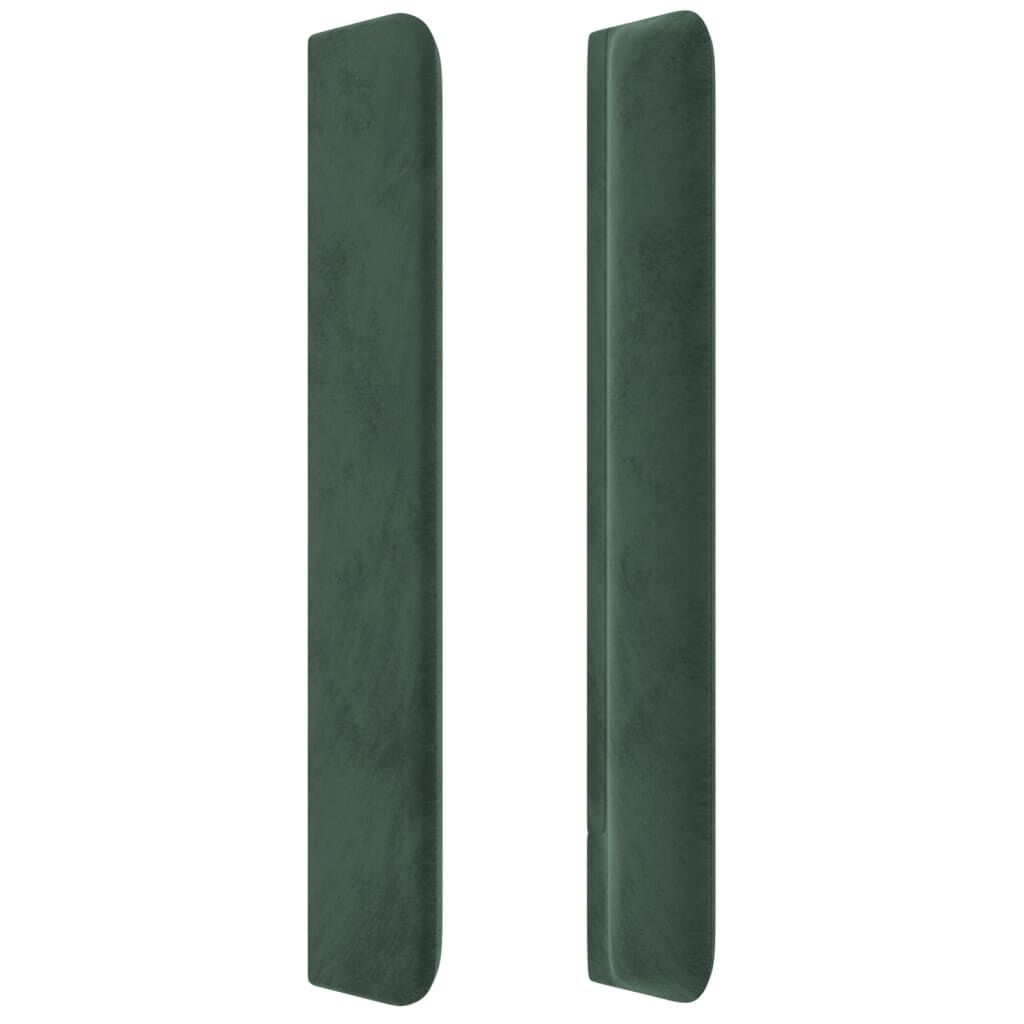 vidaXL Κεφαλάρι με Πτερύγια Πράσινο 147x16x118/128 εκ. Βελούδινο