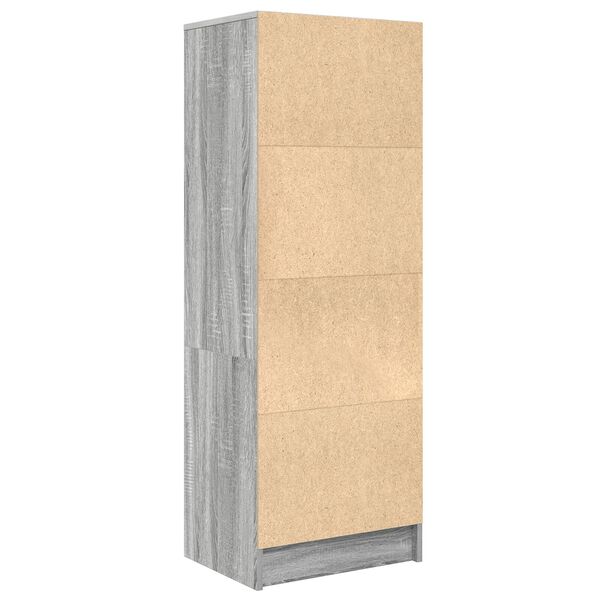 vidaXL Highboard Γκρι sonoma 45.5 x 34 x 127 εκ Επεξεργασμένο ξύλο