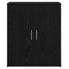 vidaXL Highboard 2 pcs Μαύρη δρυς 60 x 31 x 70 εκ Επεξεργασμένο ξύλο