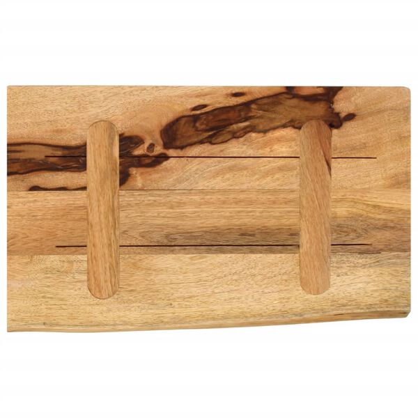 vidaXL Επιφάνεια Τραπεζιού 60x20x3,8 εκ. Live Edge Μασίφ Ξύλο Μάνγκο