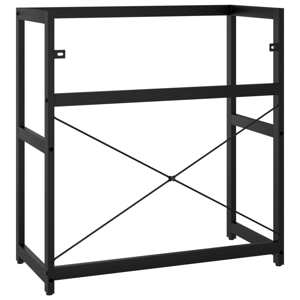 vidaXL Έπιπλο Μπάνιου Μαύρο 79 x 38 x 83 εκ. Σιδερένιο
