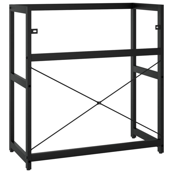 vidaXL Έπιπλο Μπάνιου Μαύρο 79 x 38 x 83 εκ. Σιδερένιο