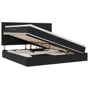 vidaXL &Kappa;&rho;&epsilon;&beta;ά&tau;&iota; &mu;&epsilon; &alpha;&pi;&omicron;&theta;&eta;&kappa;&epsilon;&upsilon;&tau;&iota;&kappa;ό &chi;ώ&rho;&omicron; &kappa;&alpha;&iota; LED &Mu;&alpha;ύ&rho;&omicron; 200 x 200 cm &Beta;&epsilon;&lambda;&omicron;ύ&delta;&omicron;