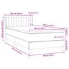 vidaXL Box Spring &kappa;&rho;&epsilon;&beta;ά&tau;&iota; &mu;&epsilon; &sigma;&tau;&rho;ώ&mu;&alpha; &sigma;&kappa;&omicron;ύ&rho;&omicron; &mu;&pi;&lambda;&epsilon; 100x220 cm &Beta;&epsilon;&lambda;&omicron;ύ&delta;&iota;&nu;&omicron;