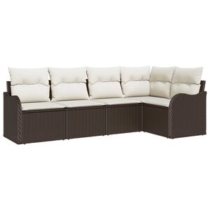 vidaXL &Sigma;&epsilon;&tau; &Kappa;&alpha;&nu;&alpha;&pi;έ &Kappa;ή&pi;&omicron;&upsilon; &mu;&epsilon; &alpha;&pi;&omicron;&theta;ή&kappa;&epsilon;&upsilon;&sigma;&eta; 5 pcs &Kappa;&alpha;&phi;έ &sigma;&upsilon;&nu;&theta;&epsilon;&tau;&iota;&kappa;ό &rho;&alpha;&tau;ά&nu;