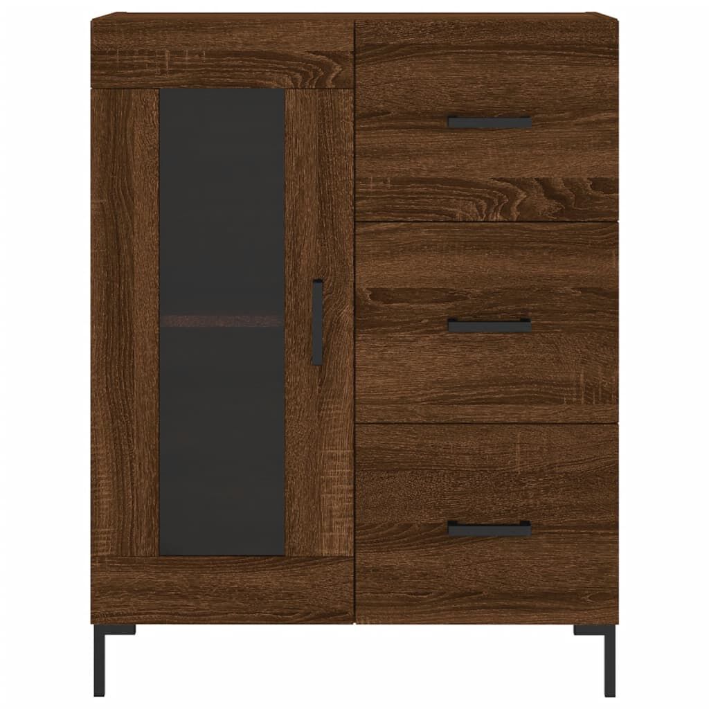 vidaXL Ντουλάπι Καφέ Δρυς 69,5 x 34 x 90 εκ. Επεξεργασμένο Ξύλο
