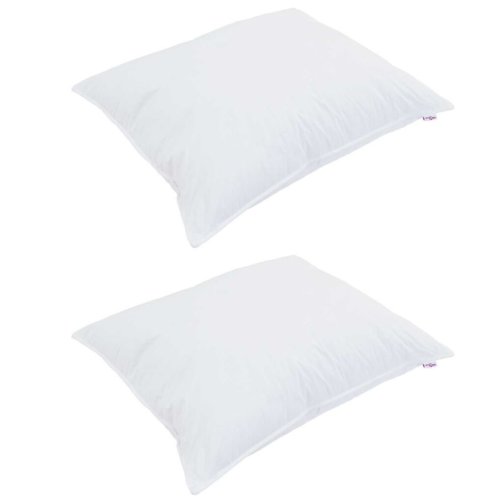 vidaXL Μαξιλάρια 2 pcs Λευκό 30 x 50 εκ. 130gsm 100% βαμβάκι