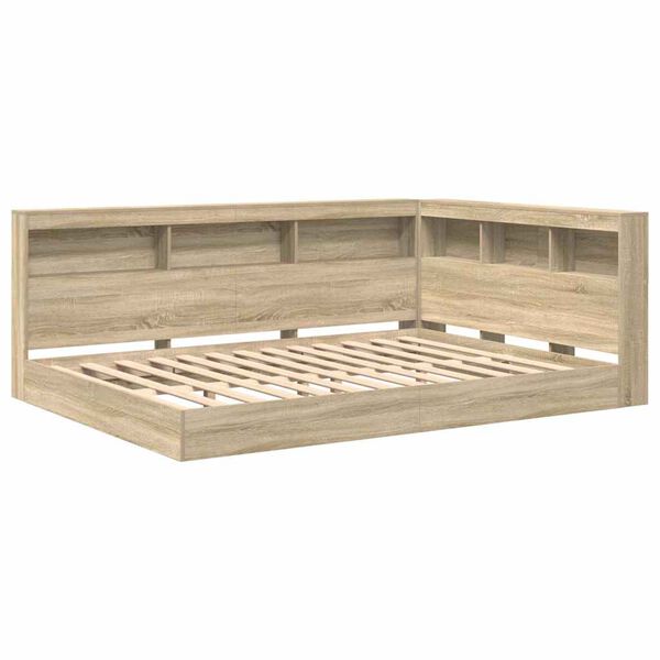 vidaXL &Kappa;&rho;&epsilon;&beta;ά&tau;&iota; &Beta;&iota;&beta;&lambda;&iota;&omicron;&theta;ή&kappa;&eta;&sigmaf; Sonoma &Delta;&rho;&upsilon;&sigmaf; 140 x 200 cm &Epsilon;&pi;&epsilon;&xi;&epsilon;&rho;&gamma;&alpha;&sigma;&mu;έ&nu;&omicron; &xi;ύ&lambda;&omicron;