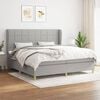 vidaXL &Kappa;&rho;&epsilon;&beta;ά&tau;&iota; Boxspring &mu;&epsilon; &Sigma;&tau;&rho;ώ&mu;&alpha; &Alpha;&nu;&omicron;&iota;&chi;&tau;ό &Gamma;&kappa;&rho;&iota; 200x200 &epsilon;&kappa;. &Upsilon;&phi;&alpha;&sigma;&mu;ά&tau;&iota;&nu;&omicron;