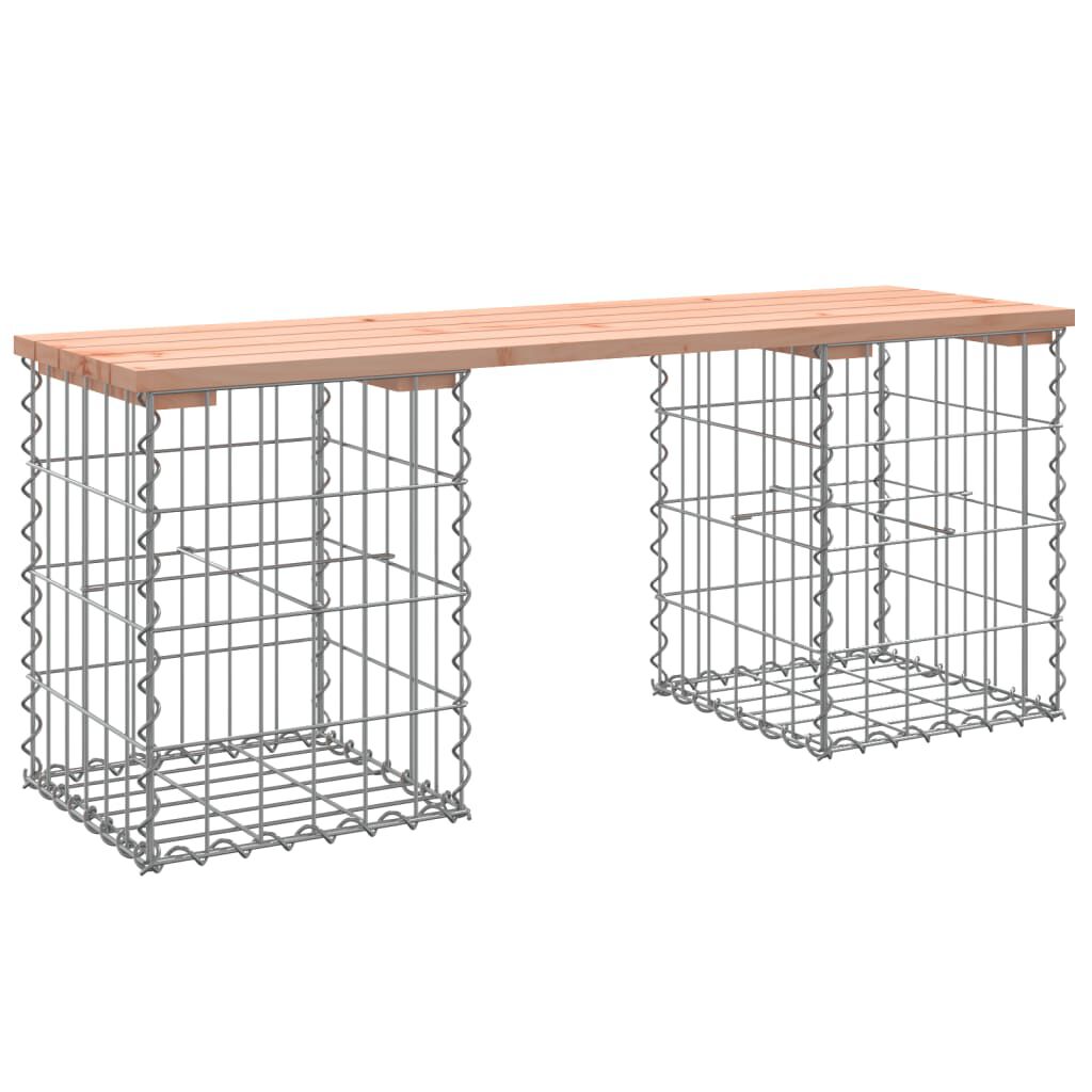 vidaXL Πάγκος Κήπου Συρματοκιβώτιο 103x31x42 εκ. Μασίφ Ψευδοτσούγκα