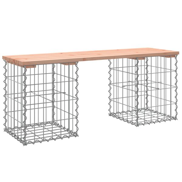 vidaXL Πάγκος Κήπου Συρματοκιβώτιο 103x31x42 εκ. Μασίφ Ψευδοτσούγκα