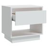 vidaXL Κομοδίνο Λευκό 45 x 34 x 44 εκ. από Μοριοσανίδα