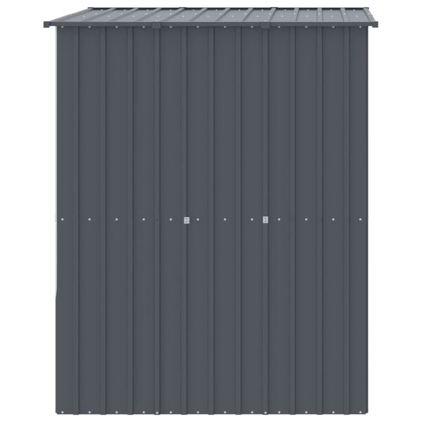 vidaXL Σπιτάκι Σκύλου με Οροφή Ανθρακί 165x153x181 εκ. Γαλβαν. Χάλυβας