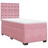 vidaXL &Kappa;&rho;&epsilon;&beta;ά&tau;&iota; Boxspring &mu;&epsilon; &Sigma;&tau;&rho;ώ&mu;&alpha; &Rho;&omicron;&zeta; 90x190 &epsilon;&kappa;. &Beta;&epsilon;&lambda;&omicron;ύ&delta;&iota;&nu;&omicron;
