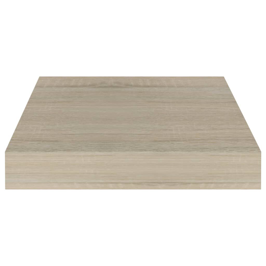 vidaXL Ράφια Τοίχου 2 τεμ. Χρώμα Δρυός 23x23,5x3,8 εκ. MDF