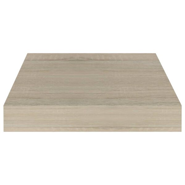 vidaXL Ράφια Τοίχου 2 τεμ. Χρώμα Δρυός 23x23,5x3,8 εκ. MDF