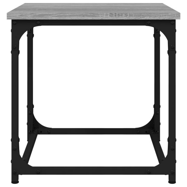 vidaXL Βοηθητικό Τραπέζι Γκρι Sonoma 40x40x40 εκ. Επεξεργασμένο Ξύλο