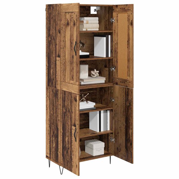vidaXL Highboard &Pi;&alpha;&lambda;&iota;ό &Xi;ύ&lambda;&omicron; 69,5 x 34 x 180 &epsilon;&kappa;. &Epsilon;&pi;&epsilon;&xi;&epsilon;&rho;&gamma;&alpha;&sigma;&mu;έ&nu;&omicron; &xi;ύ&lambda;&omicron;