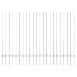 vidaXL Πό posts φράχτη 44 pcs Ασημί 180 cm Ατσάλι