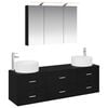 vidaXL &Sigma;&epsilon;&tau; &Epsilon;&pi;ί&pi;&lambda;&omega;&nu; &Mu;&pi;ά&nu;&iota;&omicron;&upsilon; 4 pcs &Mu;&alpha;ύ&rho;&eta; &Delta;&rho;&upsilon;&sigmaf;