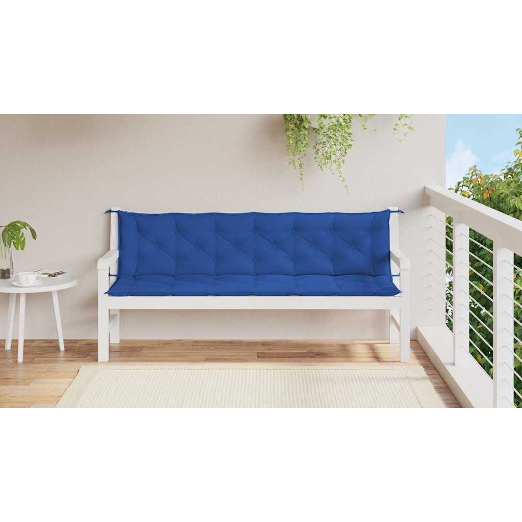 vidaXL Μαξιλάρι Πάγκου Κήπου Γκρι 200x(50+50)x7 εκ. Ύφασμα Oxford