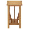 vidaXL Τραπεζάκι με Θήκη Περιοδικών 45 x 27 x 42 εκ. Μασίφ Ξύλο Δρυός