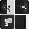 vidaXL Σετ Επίπλων Μπάνιου Επιτοίχιο 4 pcs Μαύρο 61 x 35 x 64 εκ.