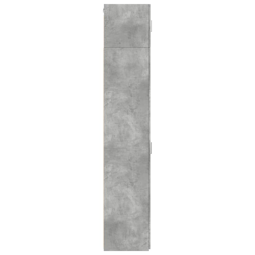 vidaXL Ντουλάπι Αποθήκευσης Στενό Γκρι 40x42,5x225 εκ. Επεξεργ. Ξύλο