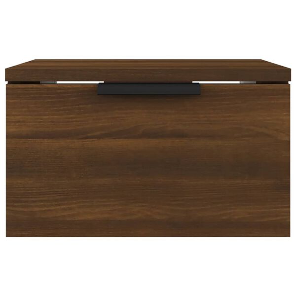 vidaXL Κομοδίνα Επιτοίχια 2 τεμ. Καφέ Δρυς 34 x 30 x 20 εκ.