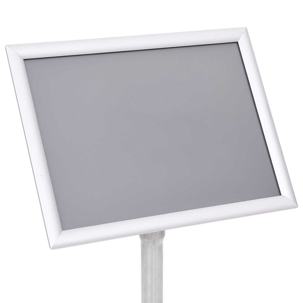 vidaXL Βάσεις Αφισών 2 pcs Ασημί 32.5x 24 x 78 εκ Κράμα Αλουμινίου