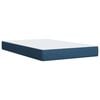 vidaXL Κρεβάτι Boxspring με Στρώμα Μπλε 120x190 εκ. Υφασμάτινο