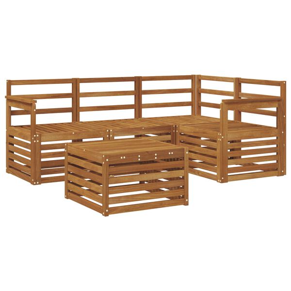 vidaXL &Sigma;&epsilon;&iota;&rho;ά &Kappa;&alpha;&nu;&alpha;&pi;έ &Epsilon;&xi;&omega;&tau;&epsilon;&rho;&iota;&kappa;&omicron;ύ 5 pcs &Phi;&upsilon;&sigma;&iota;&kappa;ό &Sigma;&tau;&epsilon;&rho;&epsilon;ό &Xi;ύ&lambda;&omicron; &Alpha;&kappa;&alpha;&kappa;ί&alpha;&sigmaf;