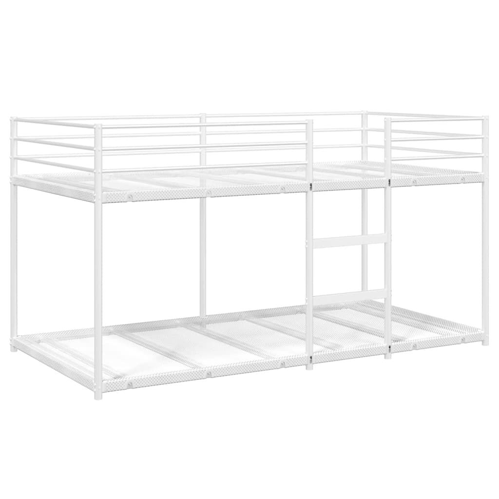 vidaXL Κουκέτα χωρίς στρώμα Λευκό 75x190 cm Ατσάλι