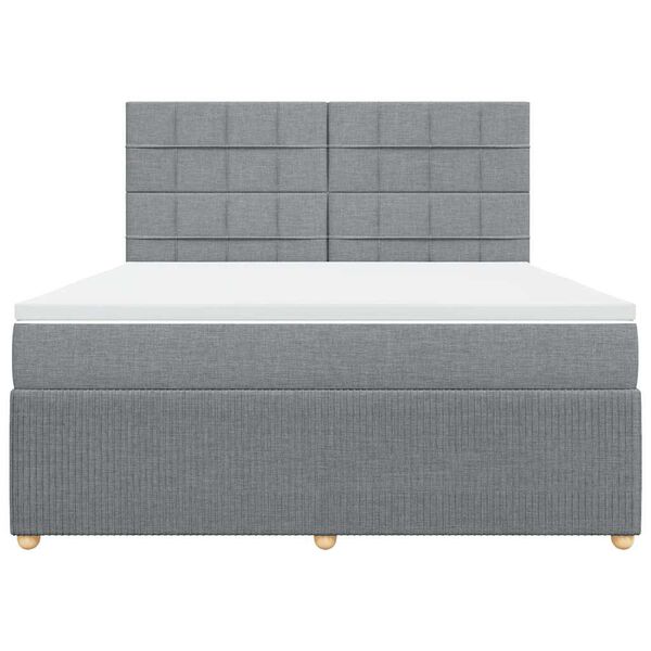 vidaXL &Kappa;&rho;&epsilon;&beta;ά&tau;&iota; Boxspring &mu;&epsilon; &Sigma;&tau;&rho;ώ&mu;&alpha; &Alpha;&nu;&omicron;&iota;&chi;&tau;ό &Gamma;&kappa;&rho;&iota; 180x200 &epsilon;&kappa;. &Upsilon;&phi;&alpha;&sigma;&mu;ά&tau;&iota;&nu;&omicron;