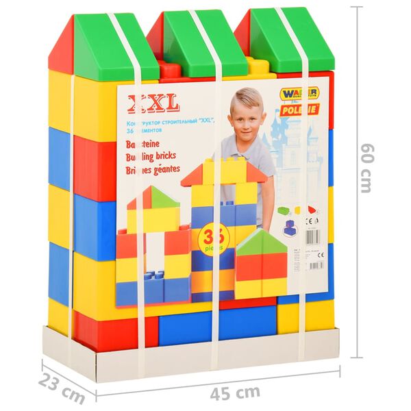 Polesie Wader Τουβλάκια XXL 36 Τεμαχίων