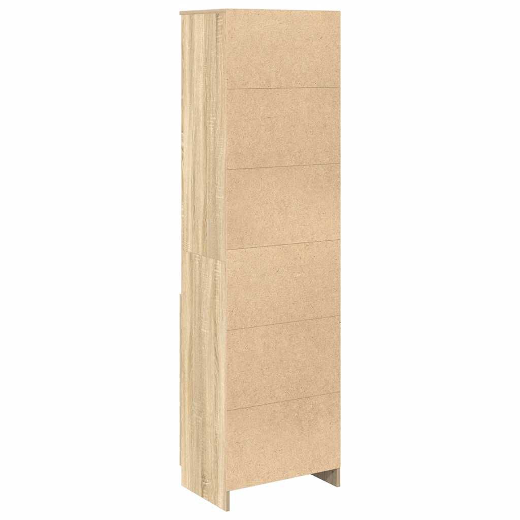 vidaXL Ντουλάπι Sonoma δρυς 50x35x180 εκ. από Επεξεργασμένο Ξύλο