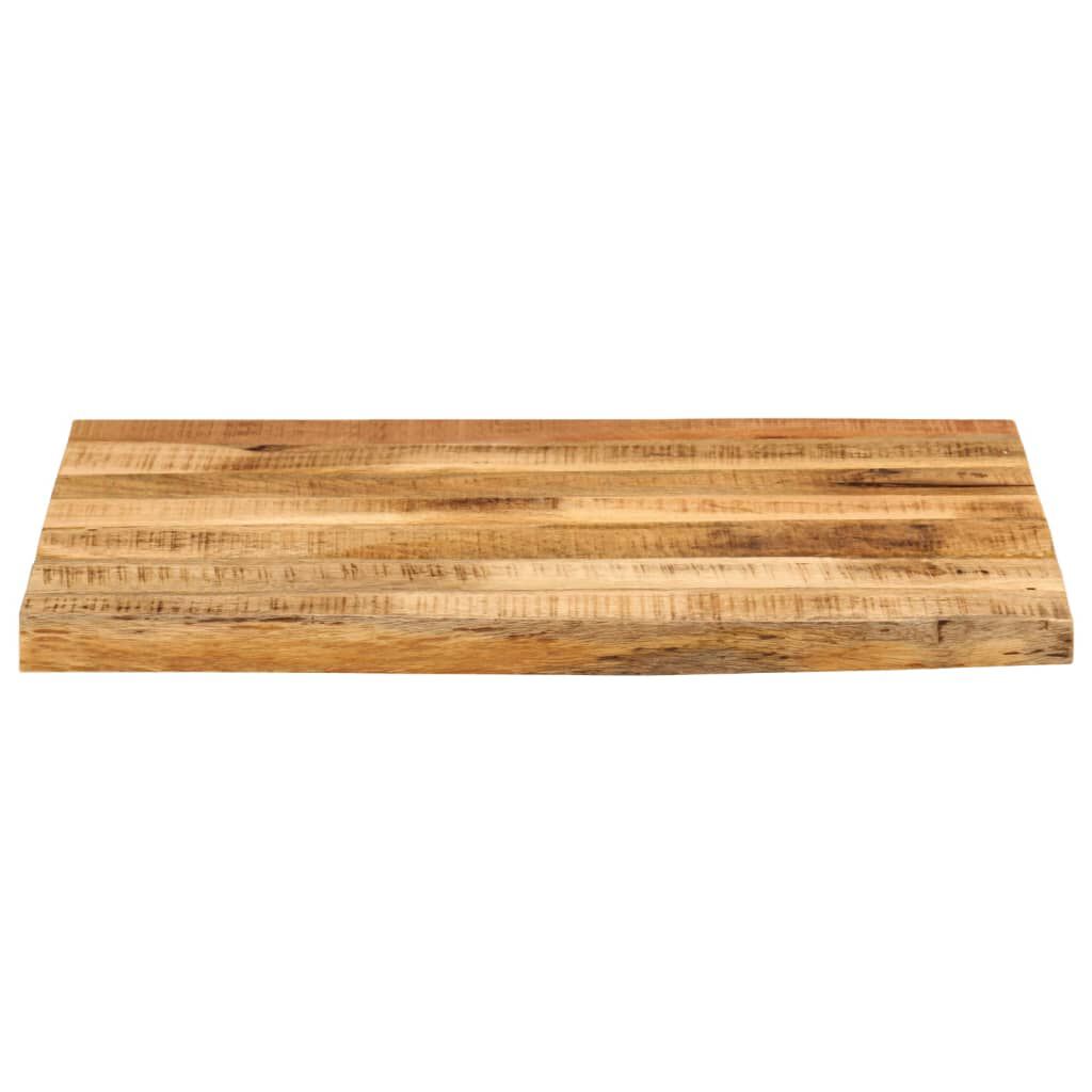 vidaXL Επιφάνεια Τραπεζιού 80x80x3,8 εκ. Live Edge Μασίφ Ξύλο Μάνγκο