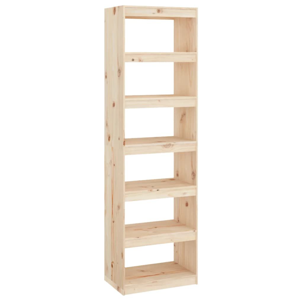 vidaXL Βιβλιοθήκη/Διαχωριστικό Χώρου 60x30x199,5 εκ. Μασίφ Ξύλο Πεύκου