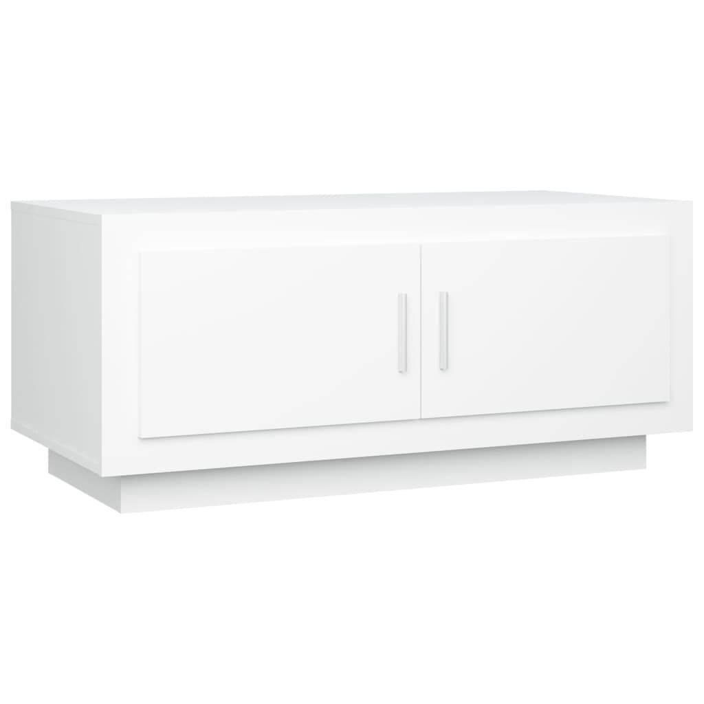 vidaXL Τραπεζάκι Σαλονιού Λευκό 102x50x45 εκ. από Επεξεργασμένο Ξύλο