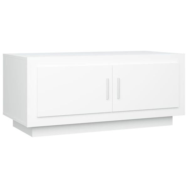 vidaXL Τραπεζάκι Σαλονιού Λευκό 102x50x45 εκ. από Επεξεργασμένο Ξύλο