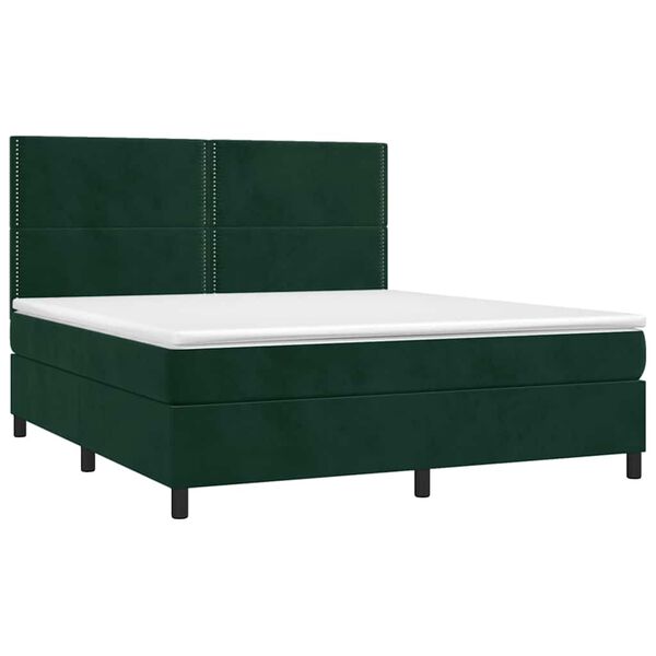 vidaXL &Kappa;&rho;&epsilon;&beta;ά&tau;&iota; Boxspring &mu;&epsilon; &Sigma;&tau;&rho;ώ&mu;&alpha; &Sigma;&kappa;&omicron;ύ&rho;&omicron; &Pi;&rho;ά&sigma;&iota;&nu;&omicron; 180x200&epsilon;&kappa;. &Beta;&epsilon;&lambda;&omicron;ύ&delta;&iota;&nu;&omicron;