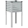 vidaXL Γλάστρα Κήπου 45x45x88 εκ. από Γαλβανισμένο Ατσάλι