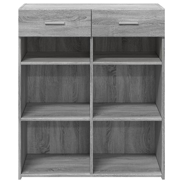 vidaXL Ντουλάπι Γκρι Sonoma 80x42,5x93 εκ. από Επεξεργασμένο Ξύλο