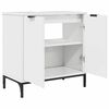 vidaXL Σετ Επίπλων Μπάνιου 2 pcs Γυαλιστερό λευκό 39.5 x 36 x 88 εκ